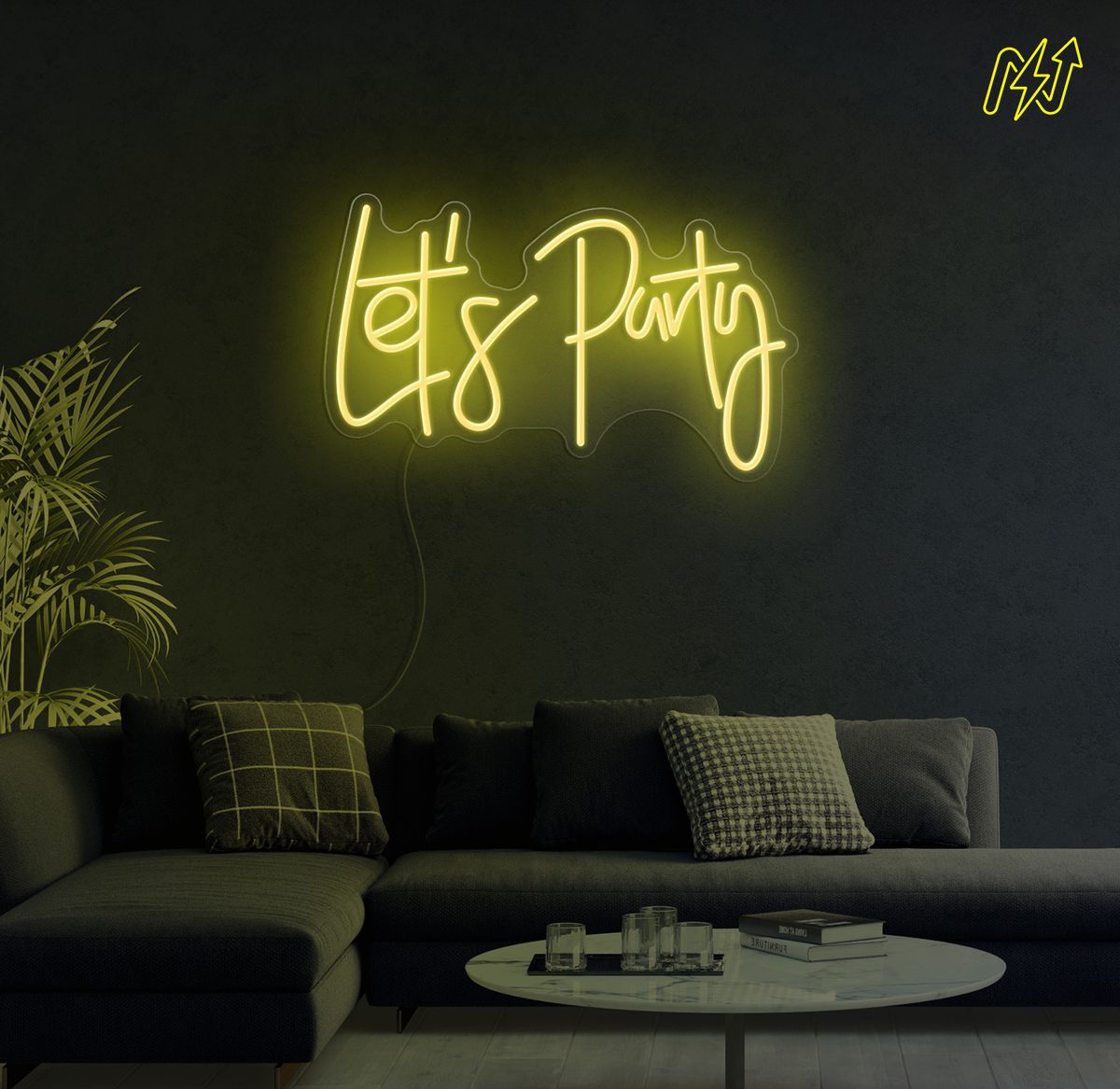 Let's Party LED-neonbord