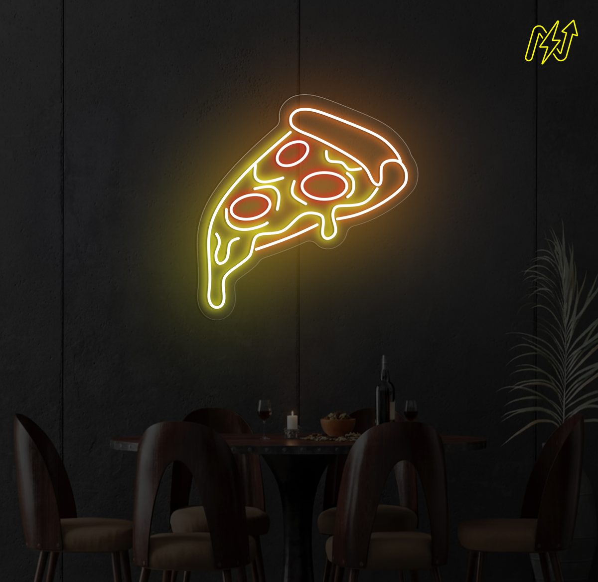 Pizza LED-neonbord
