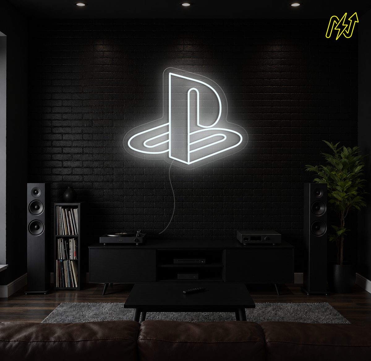 Playstation-logo LED-neonbord in Koud Wit