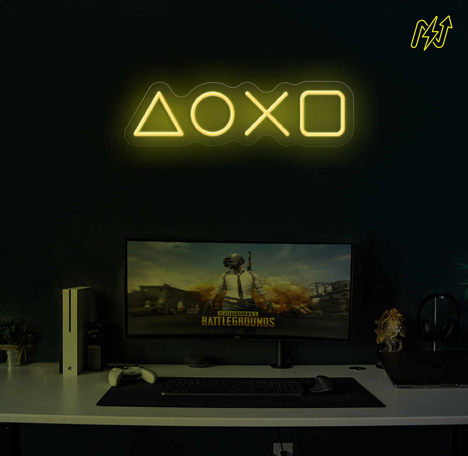 Playstation-iconen LED-neonbord